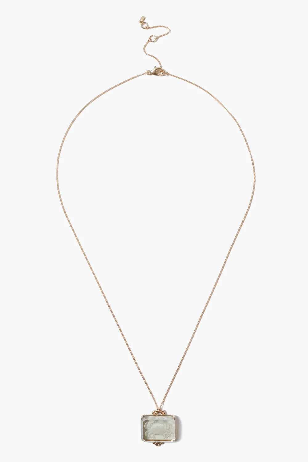 14k Cancer Zodiac Necklace