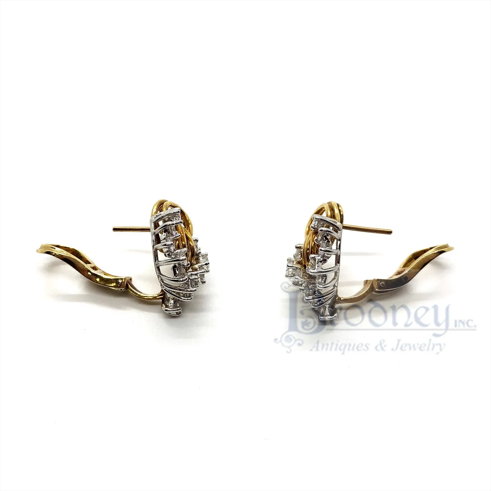 18 Kt Gold and Diamond Earrings