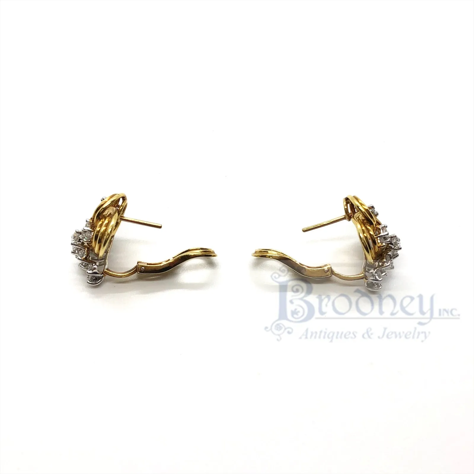 18 Kt Gold and Diamond Earrings