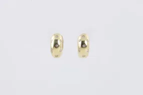 18k Yellow Gold 0.15tcw Diamond Huggie Earrings (7.28g.)