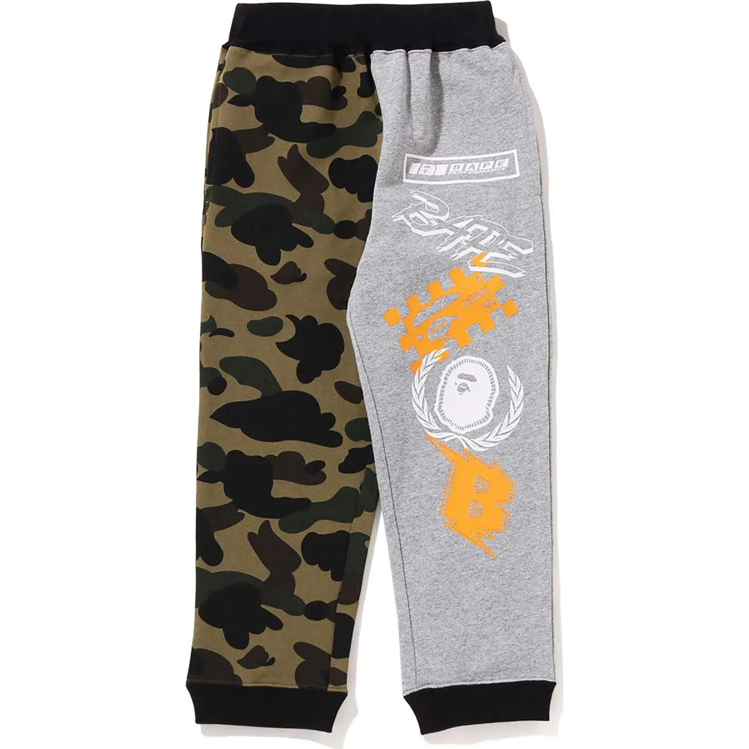 1ST CAMO BAPE TEAM EMBLEM PRINT SWEAT PANTS KIDS