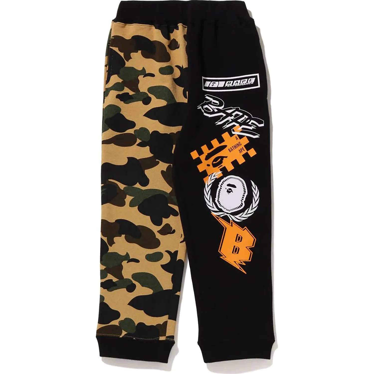 1ST CAMO BAPE TEAM EMBLEM PRINT SWEAT PANTS KIDS