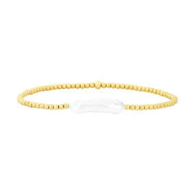 2MM Signature Bracelet with Pearl Bar