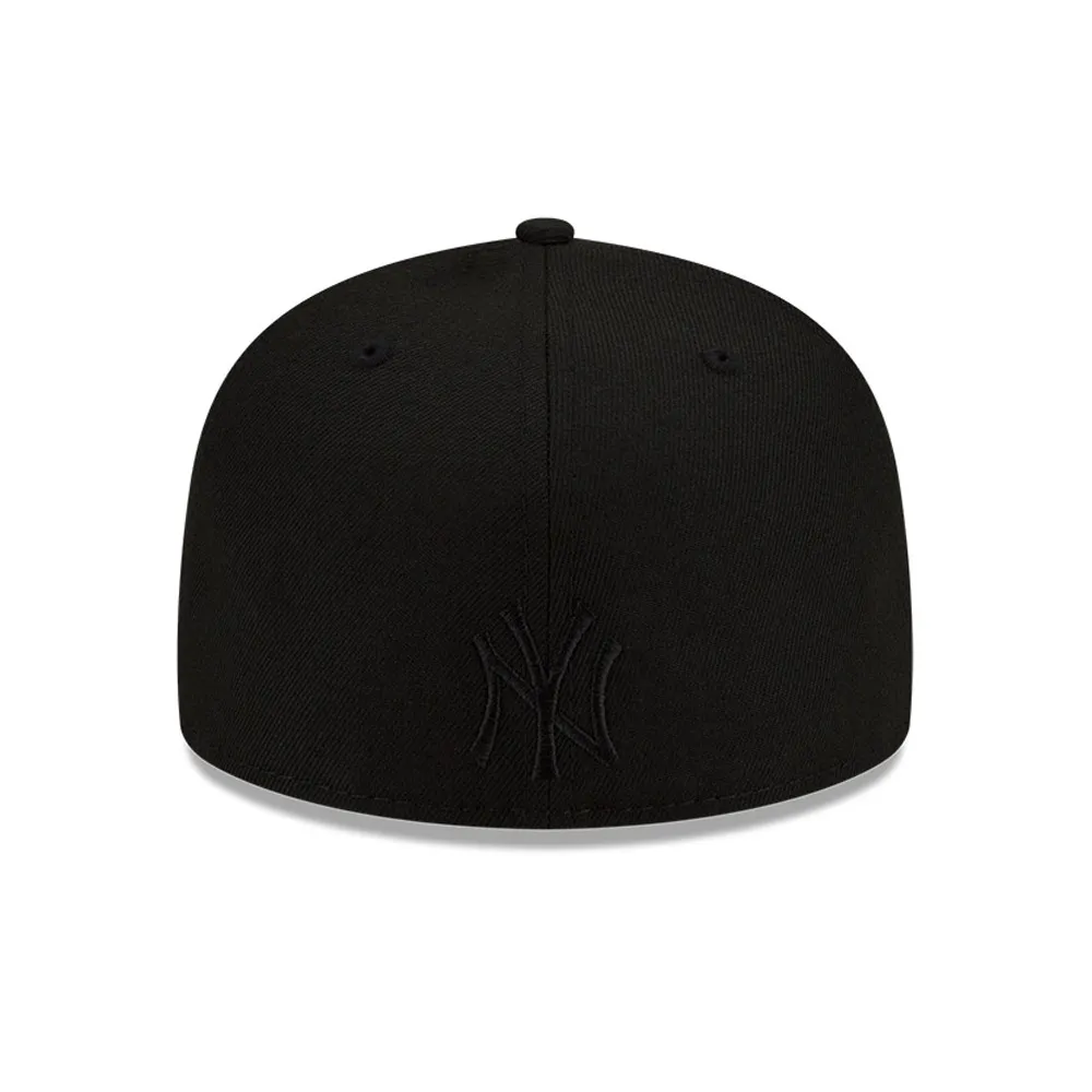 [60224657] New York Yankees Team Fire Black MBL 59FIFTY Men's Fitted Hat