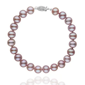 7.5-8.0 mm Lavender Freshwater AA+ Pearl Bracelet