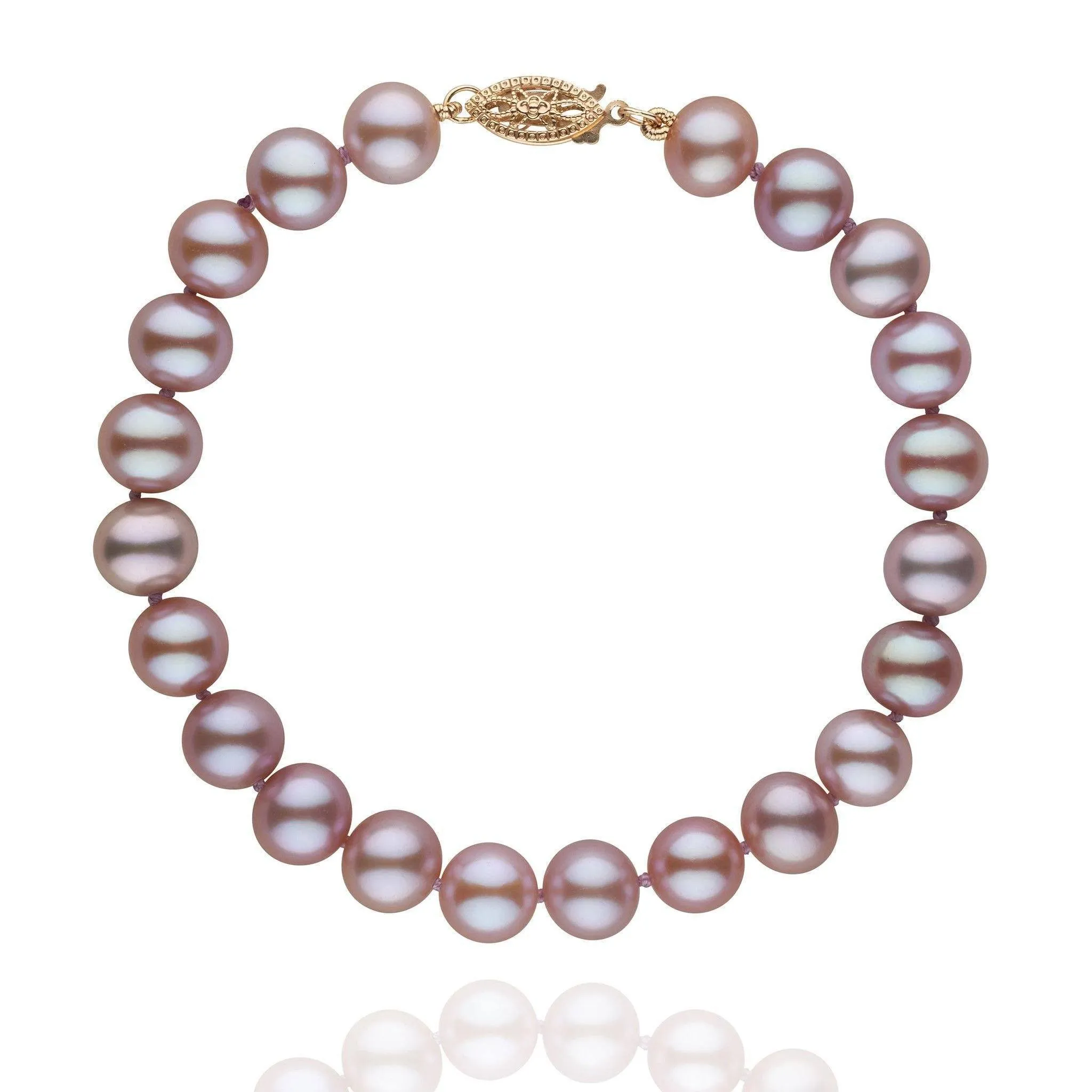 7.5-8.0 mm Lavender Freshwater AA+ Pearl Bracelet