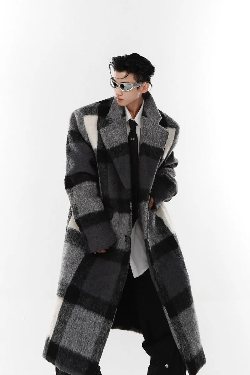 AC Plaid Woolen Coat