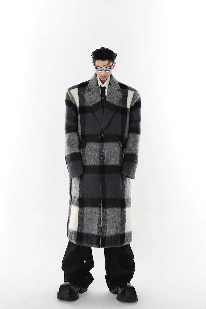 AC Plaid Woolen Coat