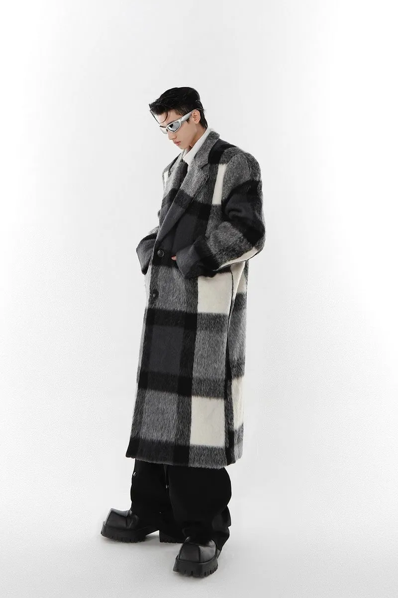 AC Plaid Woolen Coat