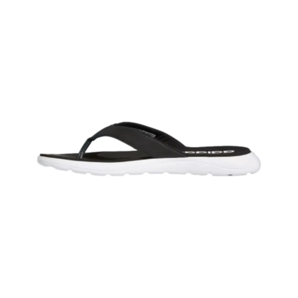 Adidas Men's Comfort Flip-Flops Slipper (Core Black/Cloud White/Core Black)