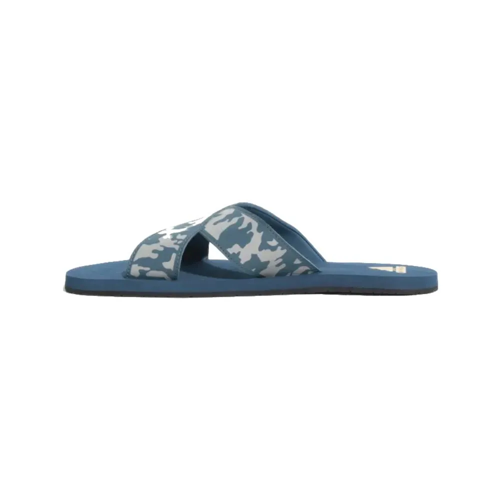 Adidas Men's Distincto Flip Flops Slipper (Wild Teal/Dove Grey/Active Gold)