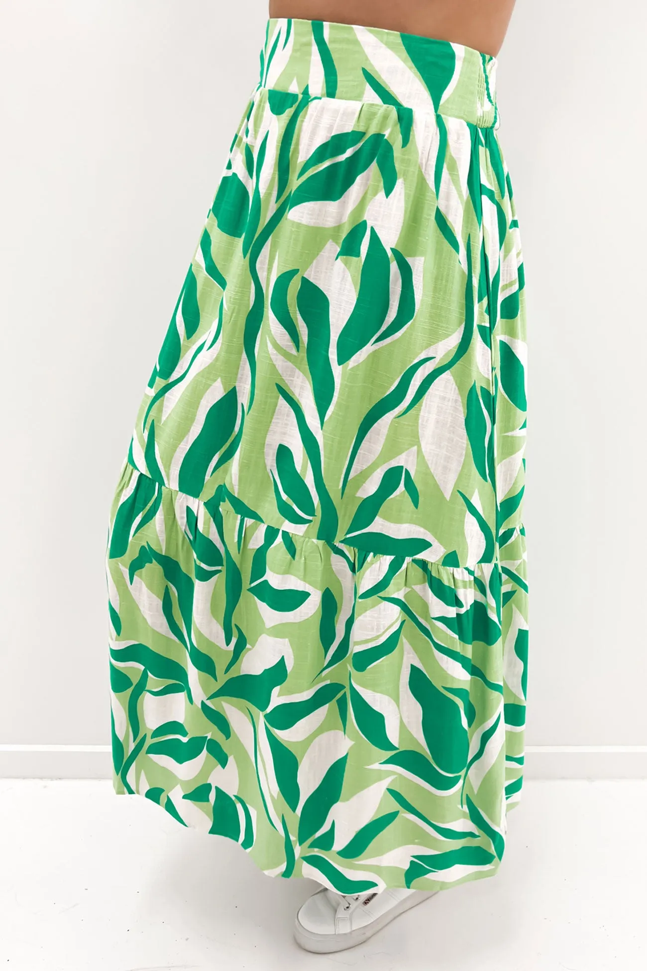 Adison Maxi Skirt Green