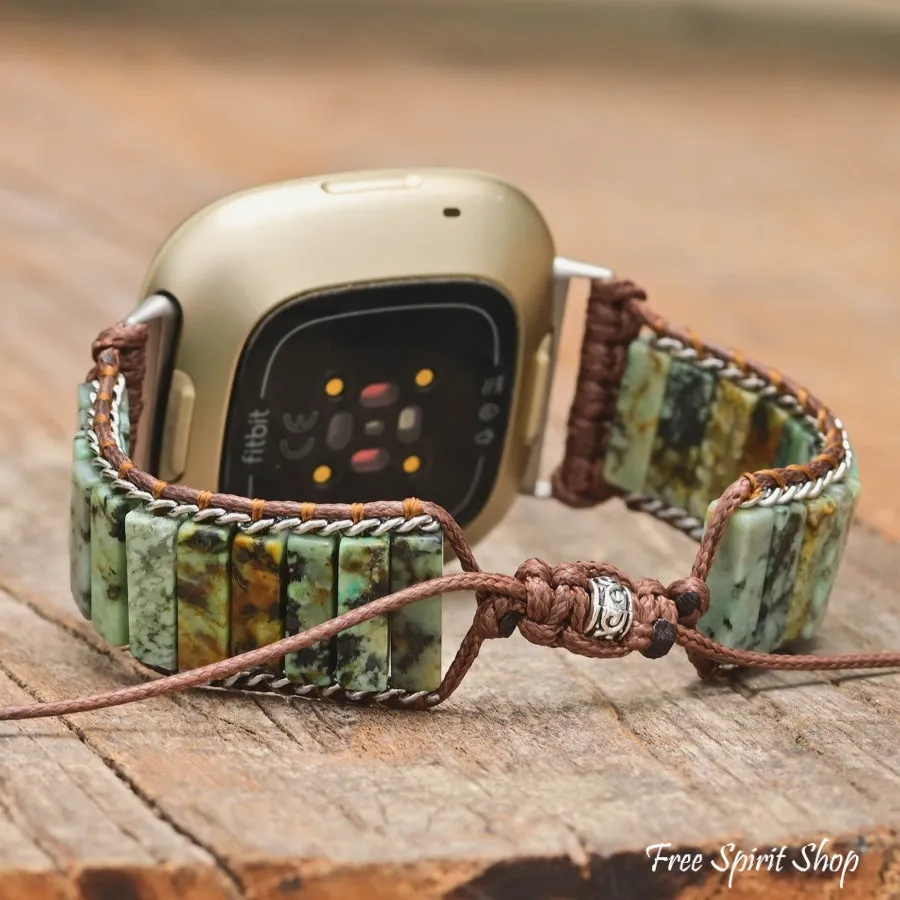 African Jasper Fitbit Watch Band