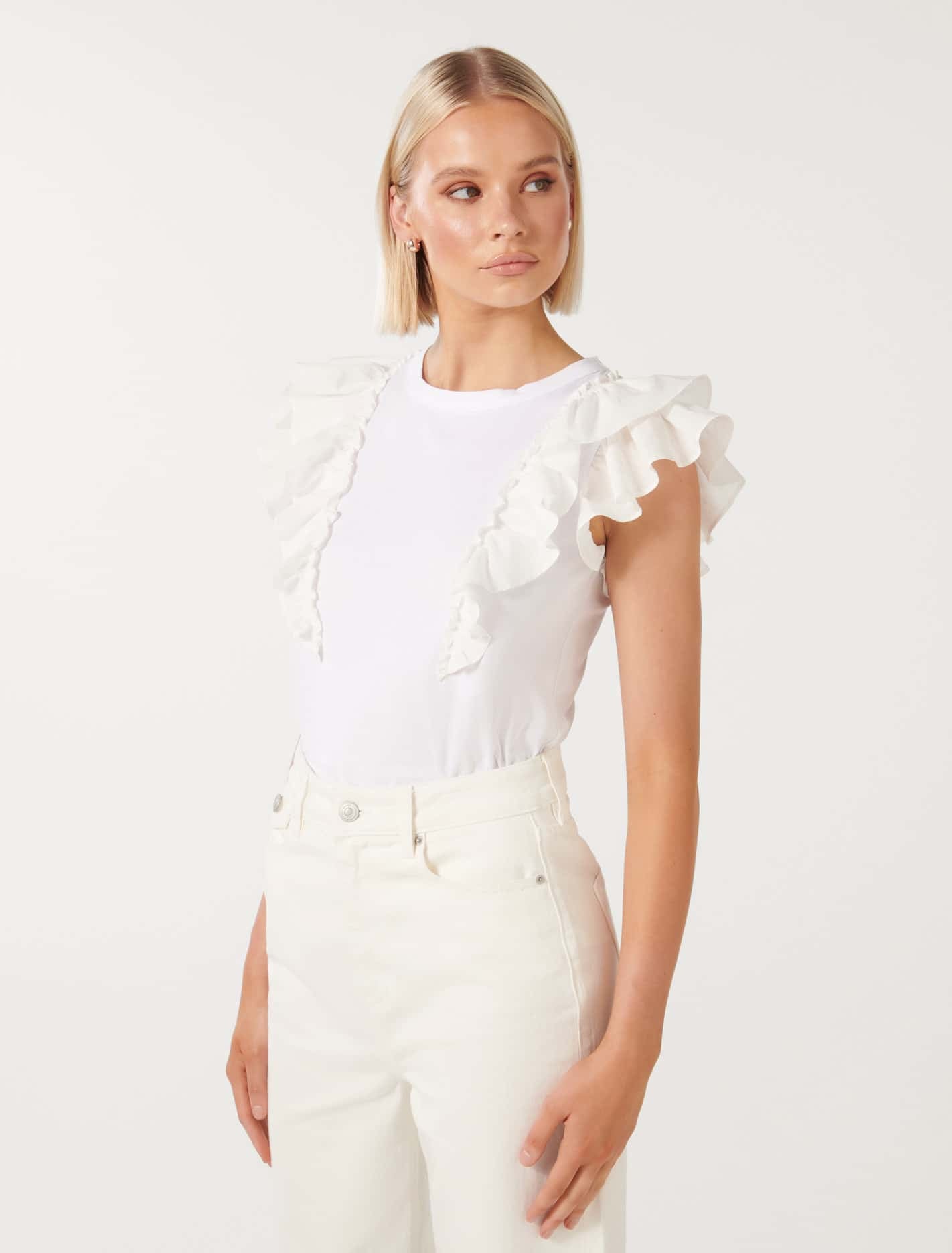 Alice Ruffle Sleeve T-Shirt