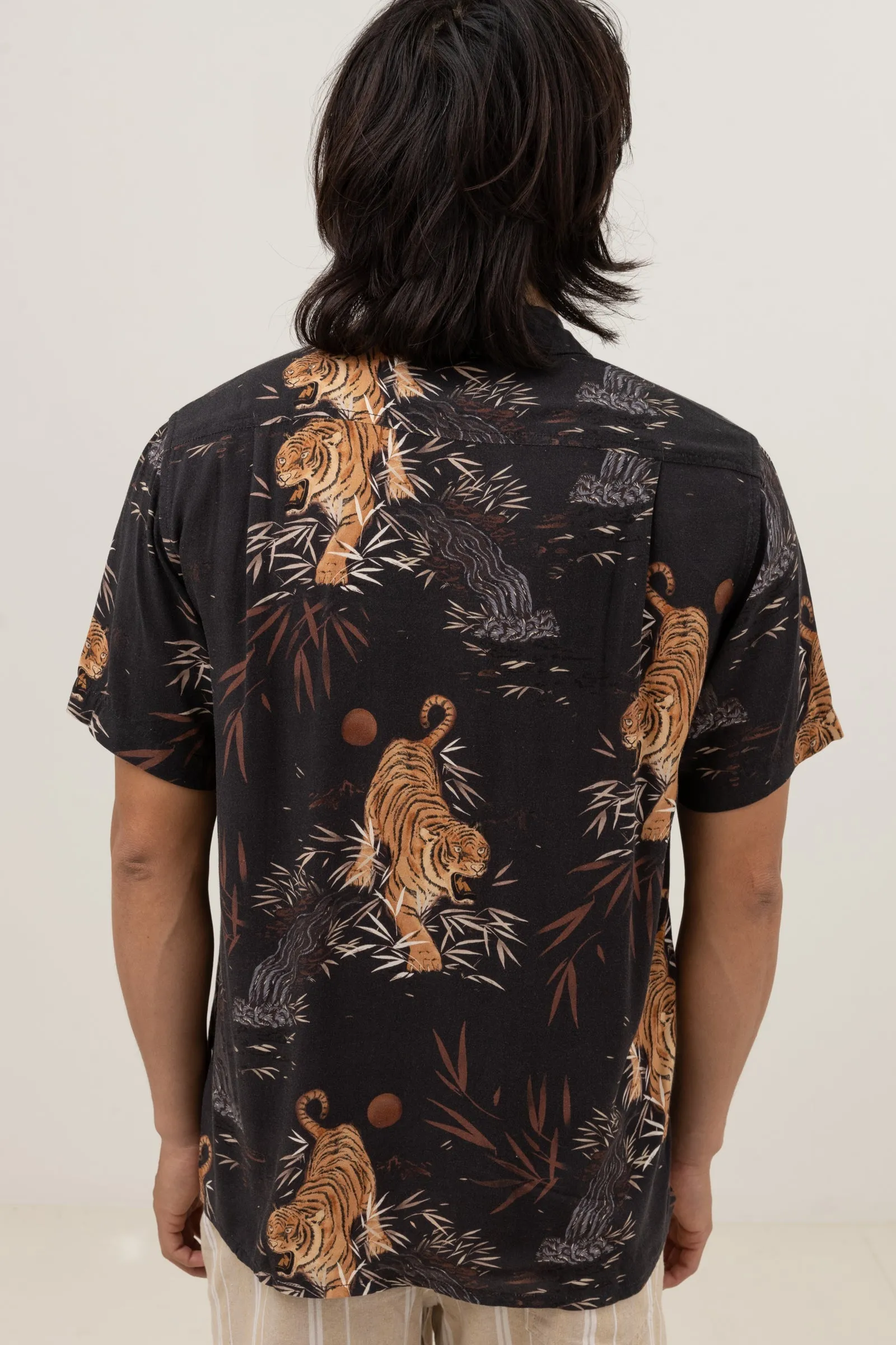 Aloha Tiger Ss Shirt Black