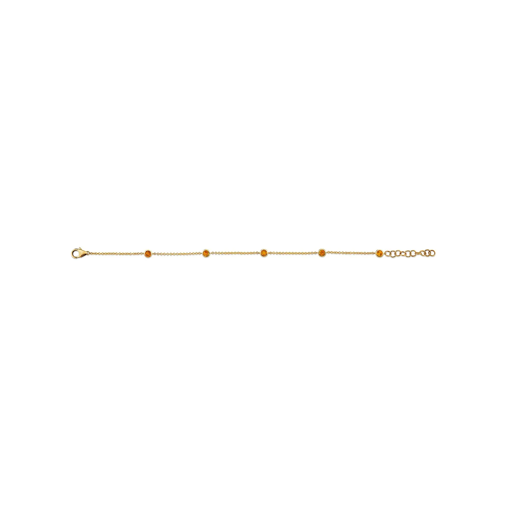 Always On Bezel Bracelet - Citrine / 14k Yellow Gold