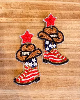 Americana Beaded Boots