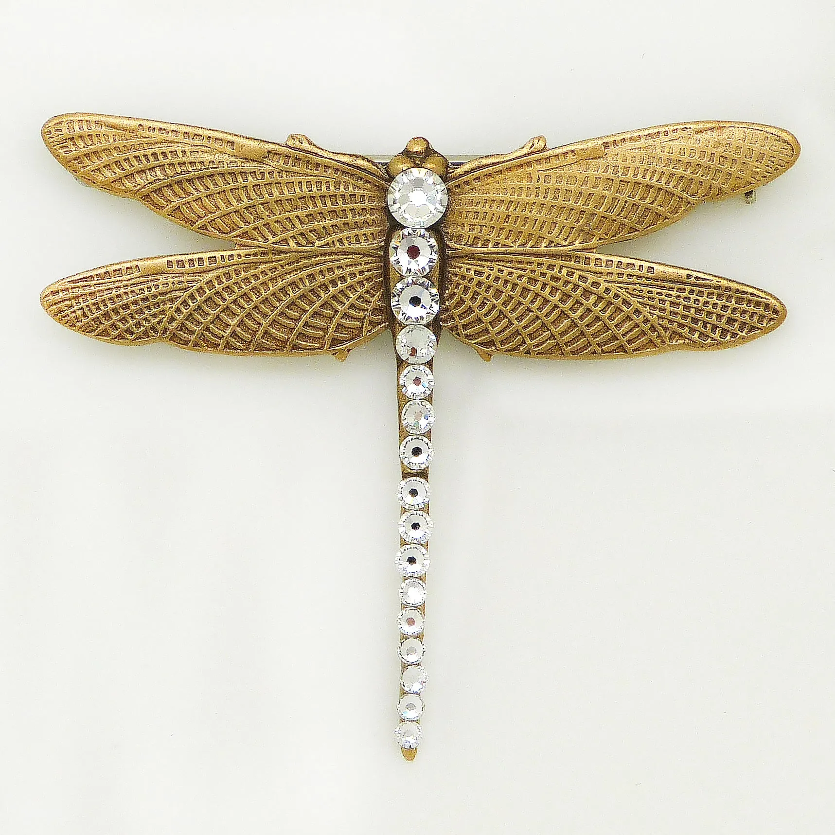 Anne Koplik Abella Dragonfly Pin Brooch with Swarovski Crystal PN5523CRY