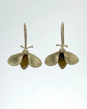 Annette Ferdinandsen Tiger's Eye Bee Earrings