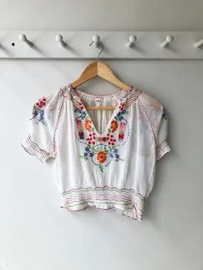 Antique Hungarian Folk Blouse