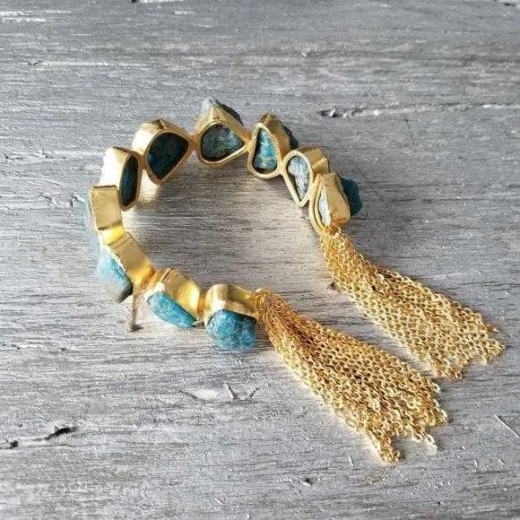 Apatite Handcrafted Cuff Bracelet