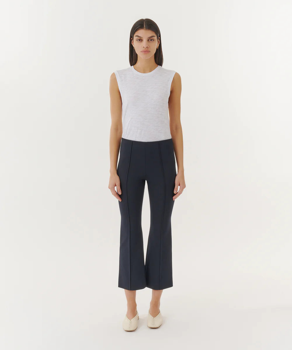 ATM Ponte Kick Flare Pant Navy