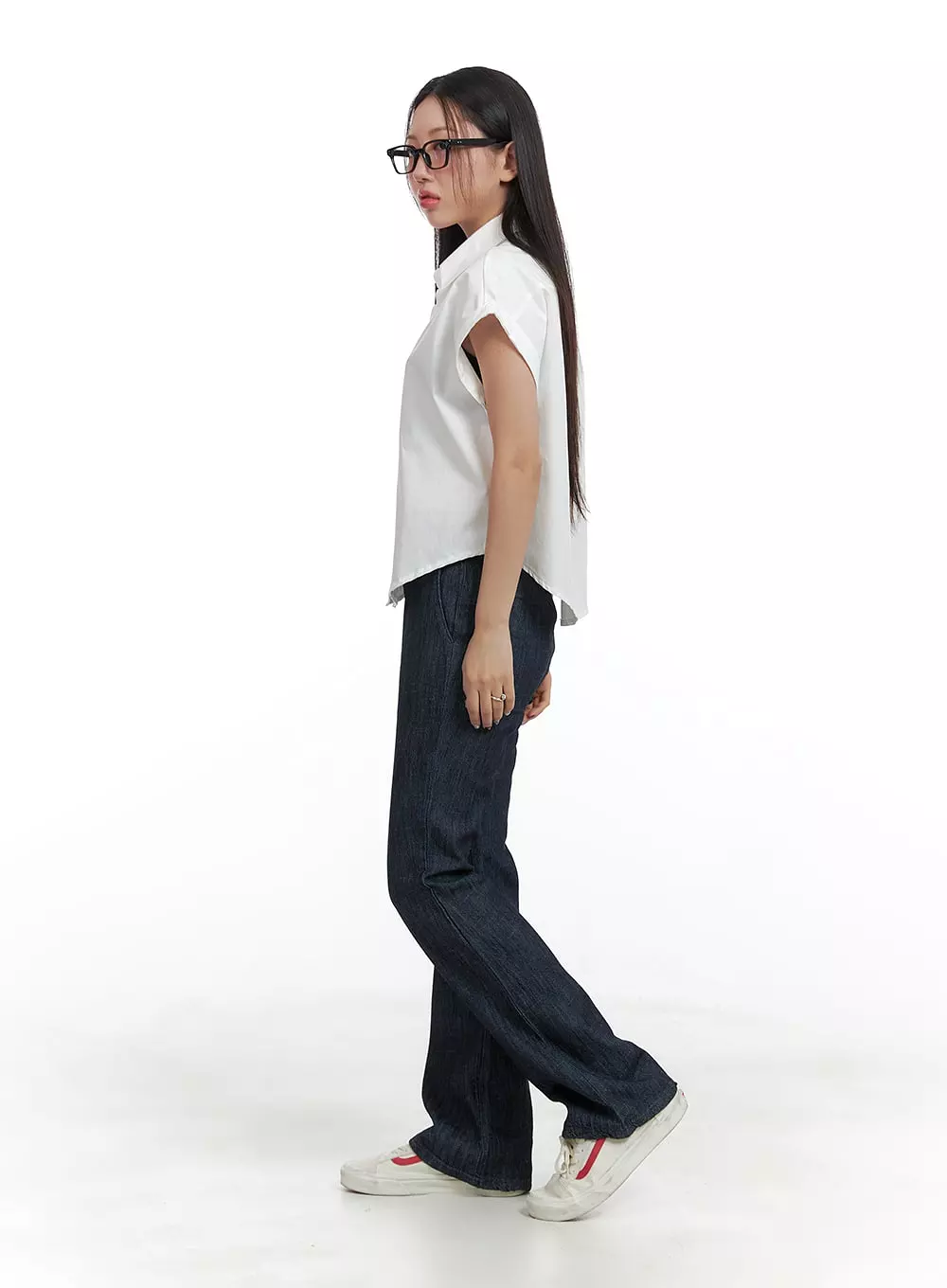 Bandeau Slim Bootcut Jeans OA415