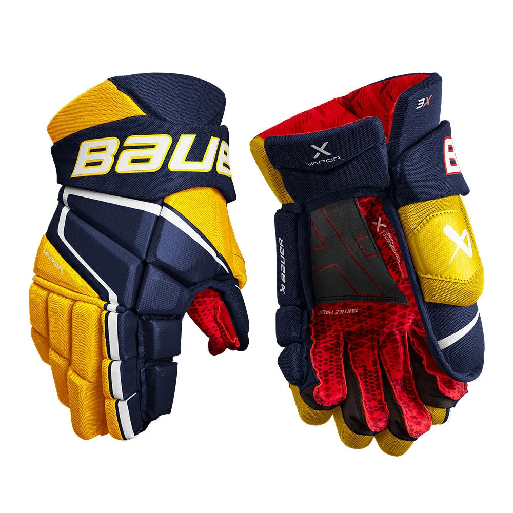 BAUER VAPOR 3X SENIOR HOCKEY GLOVES