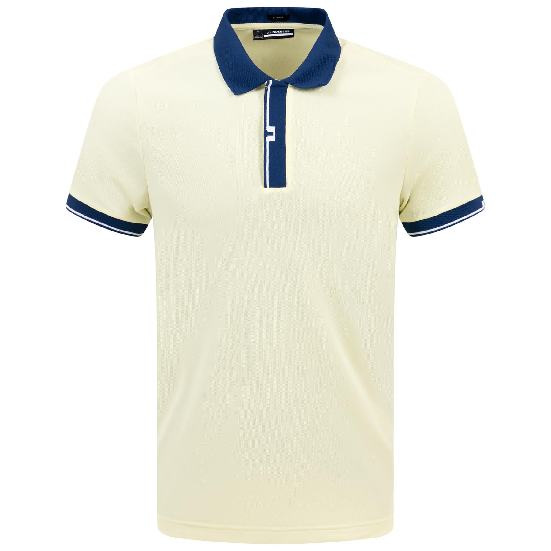 Bay Slim Fit Sport Pique Polo Wax Yellow - SS24