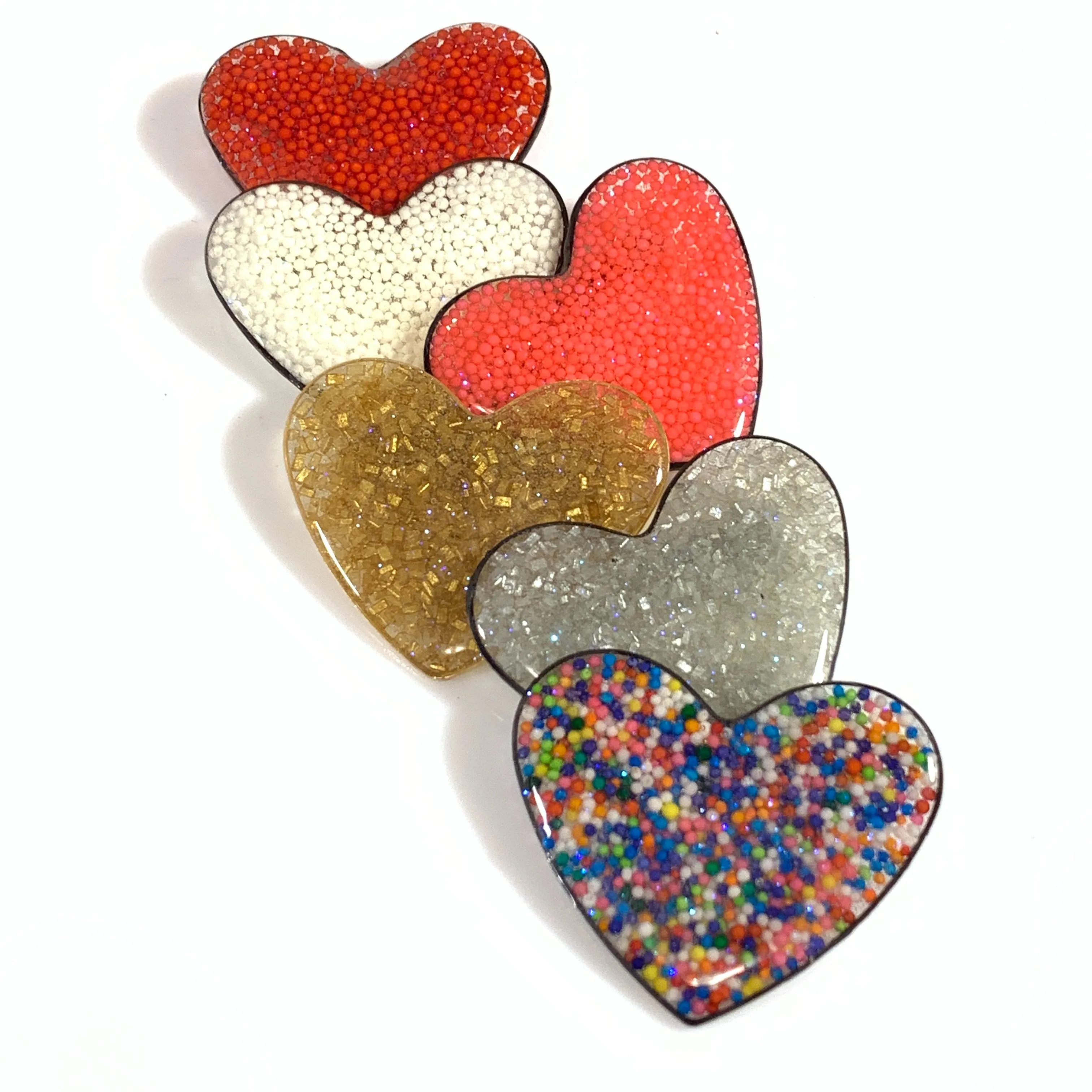 Big Heart Sprinkles Brooch