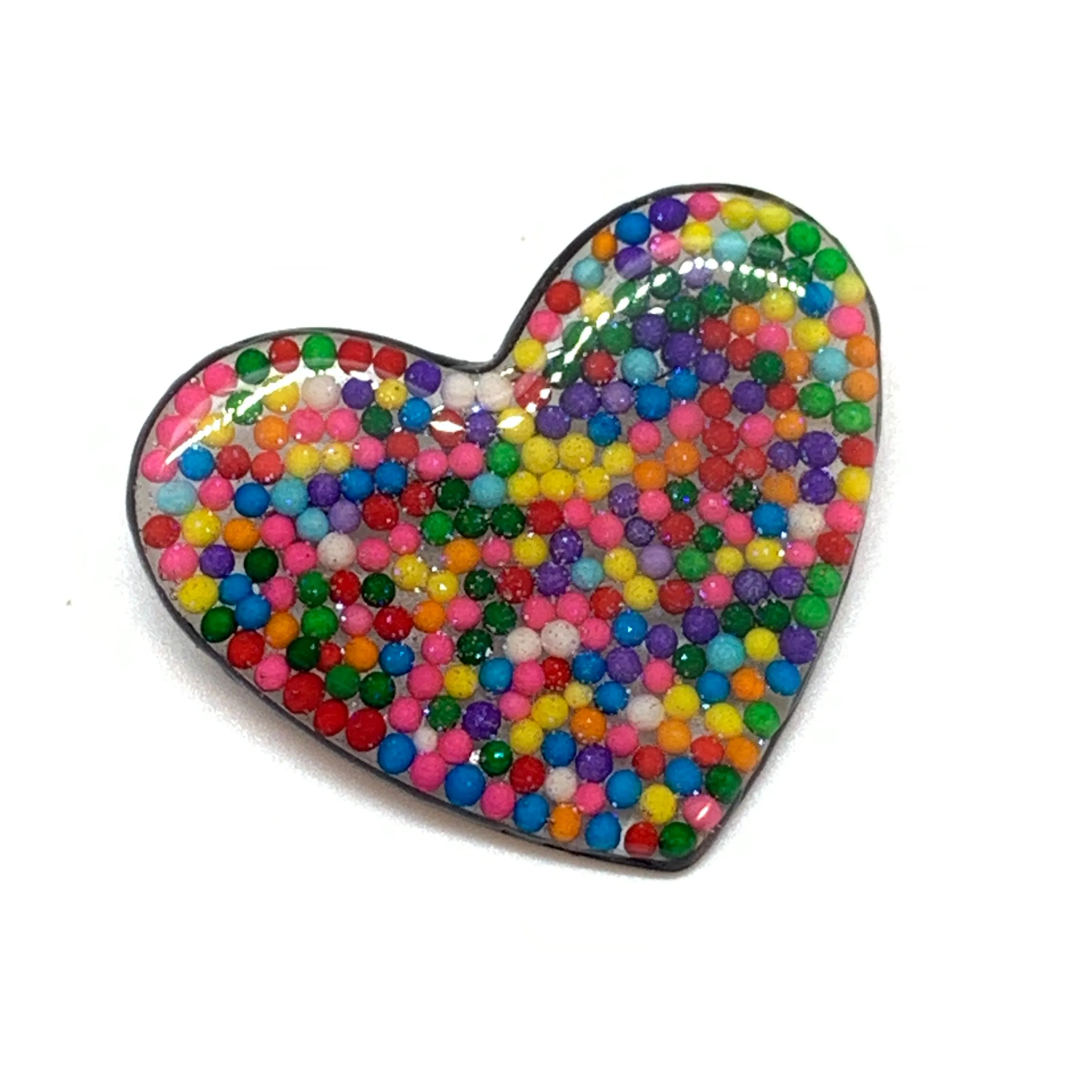 Big Heart Sprinkles Brooch