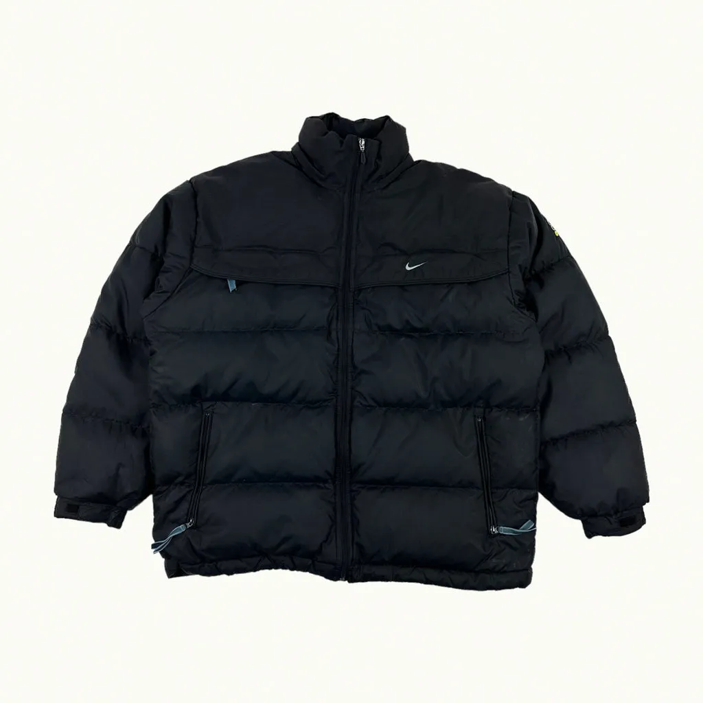 Black 90s NIKE Puffer Jacket Coat  (L)