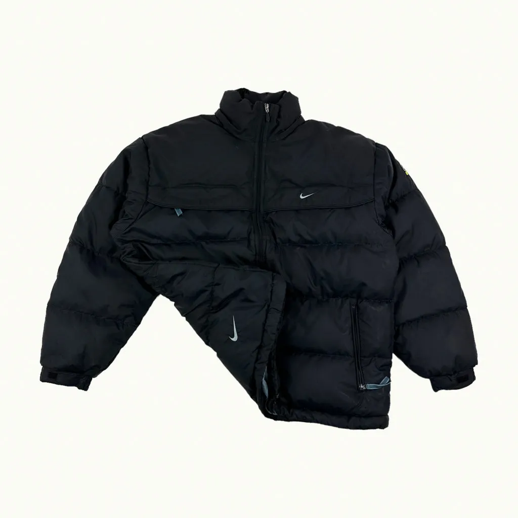 Black 90s NIKE Puffer Jacket Coat  (L)