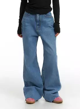 Blue Denim Bootcut Jeans CJ431