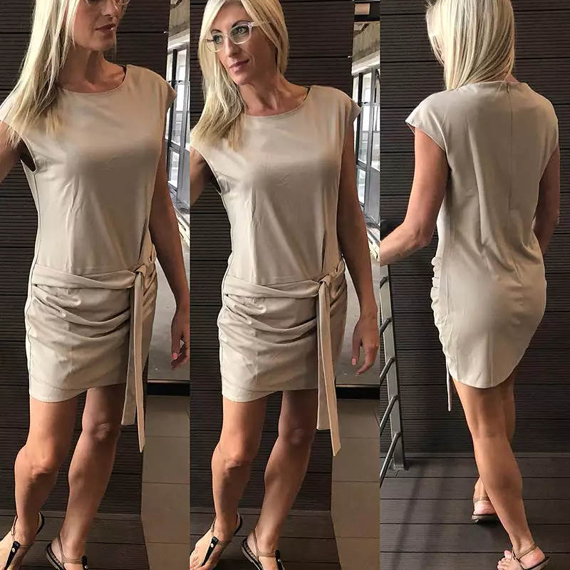 Bodycon Dress with front bow detail