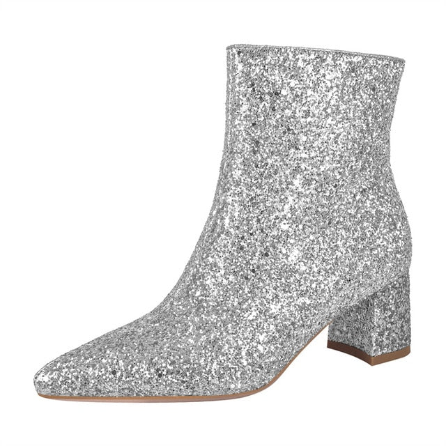 Boots Queen Purppur (Silver)