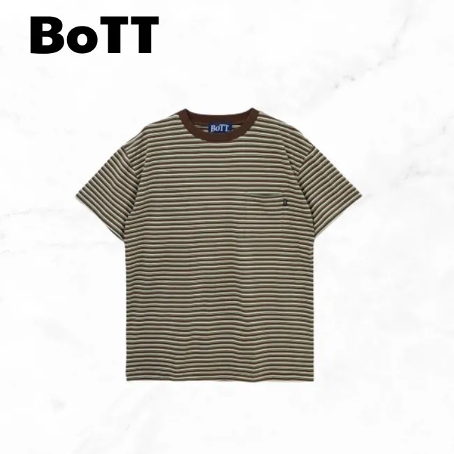 BoTT  |Stripes Cotton Short Sleeves T-Shirts