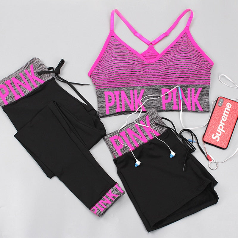 Bra+yoga pants yoga suit sportwear