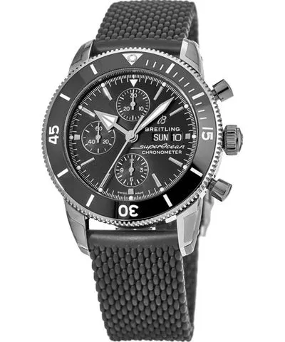 Breitling Superocean Heritage Chronograph 44 Automatic Black Dial Rubber Strap Men's Watch A13313121B1S1