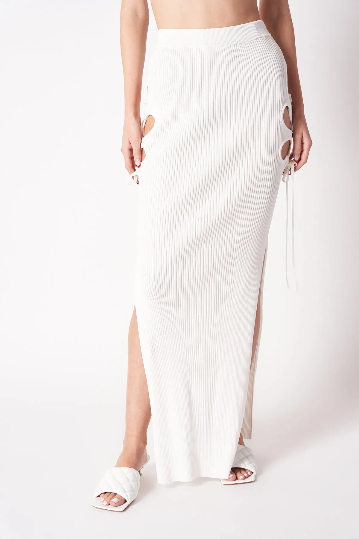 CASABLANCA | CUT OUT MAXI SKIRT