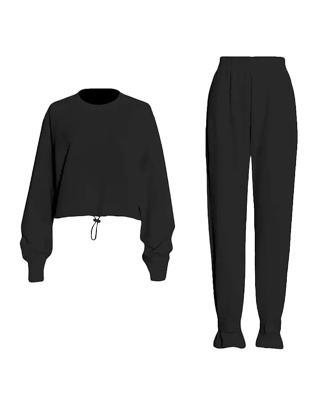 Casual Top Knit Pants Set