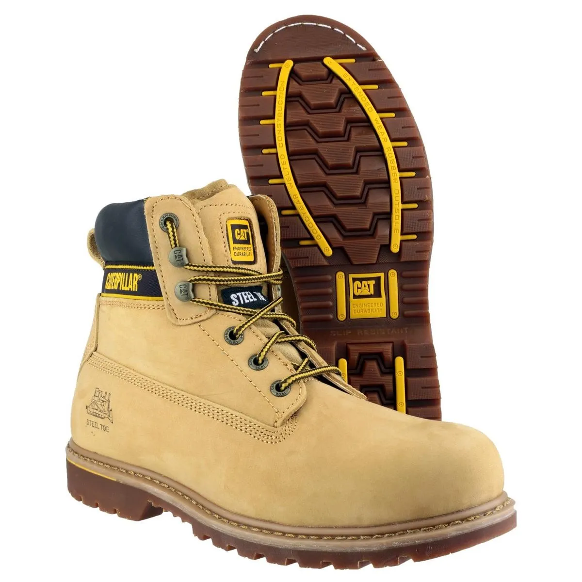 Caterpillar Holton Safety Boot Honey