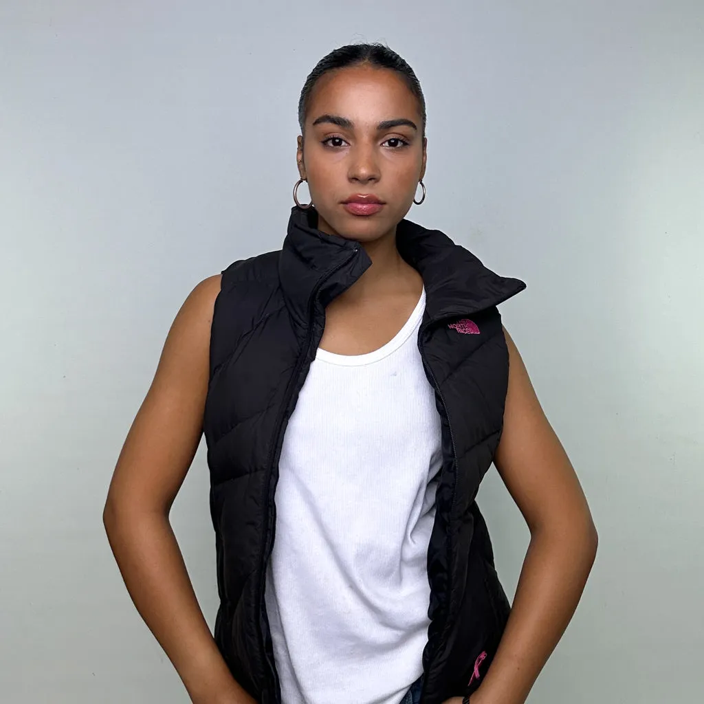 Charcoal Black y2ks The North Face Puffer Jacket Coat Gilet (M)