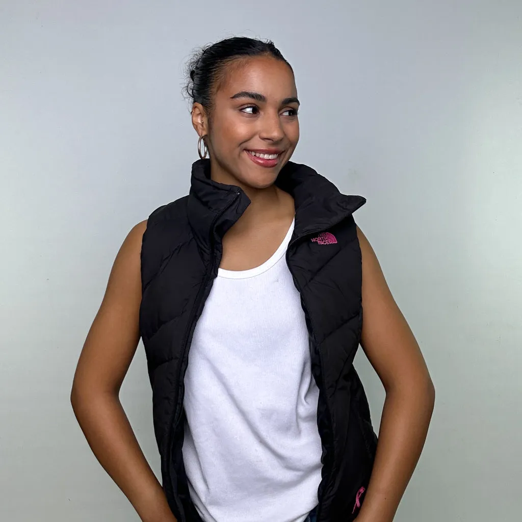 Charcoal Black y2ks The North Face Puffer Jacket Coat Gilet (M)