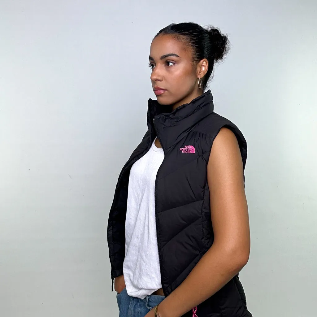 Charcoal Black y2ks The North Face Puffer Jacket Coat Gilet (M)