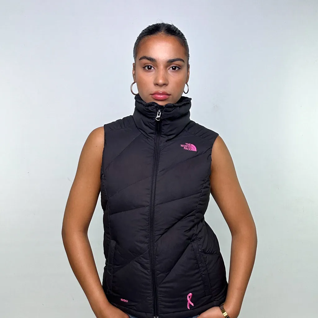 Charcoal Black y2ks The North Face Puffer Jacket Coat Gilet (M)