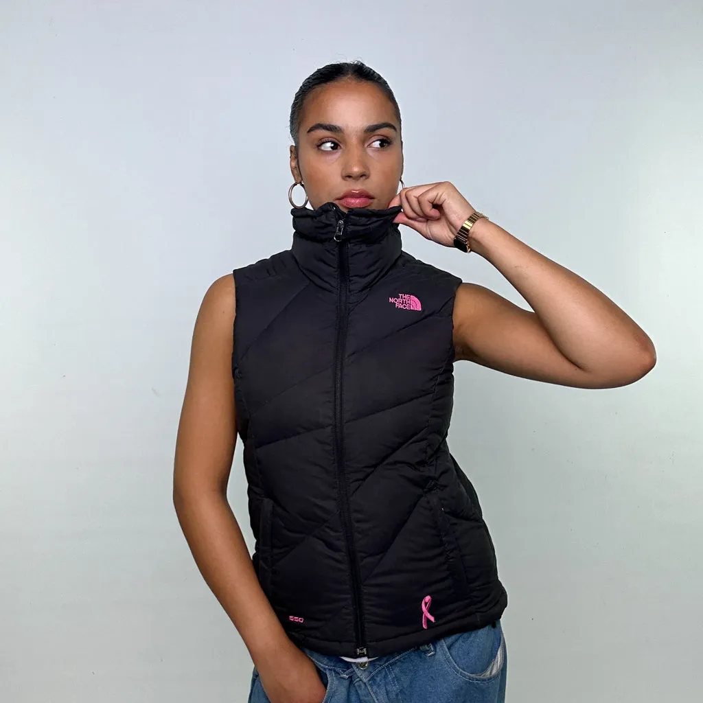 Charcoal Black y2ks The North Face Puffer Jacket Coat Gilet (M)