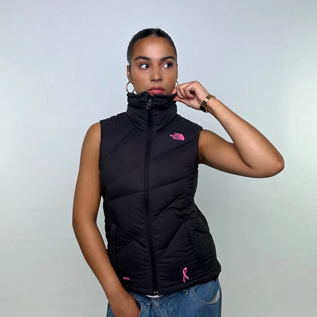 Charcoal Black y2ks The North Face Puffer Jacket Coat Gilet (M)