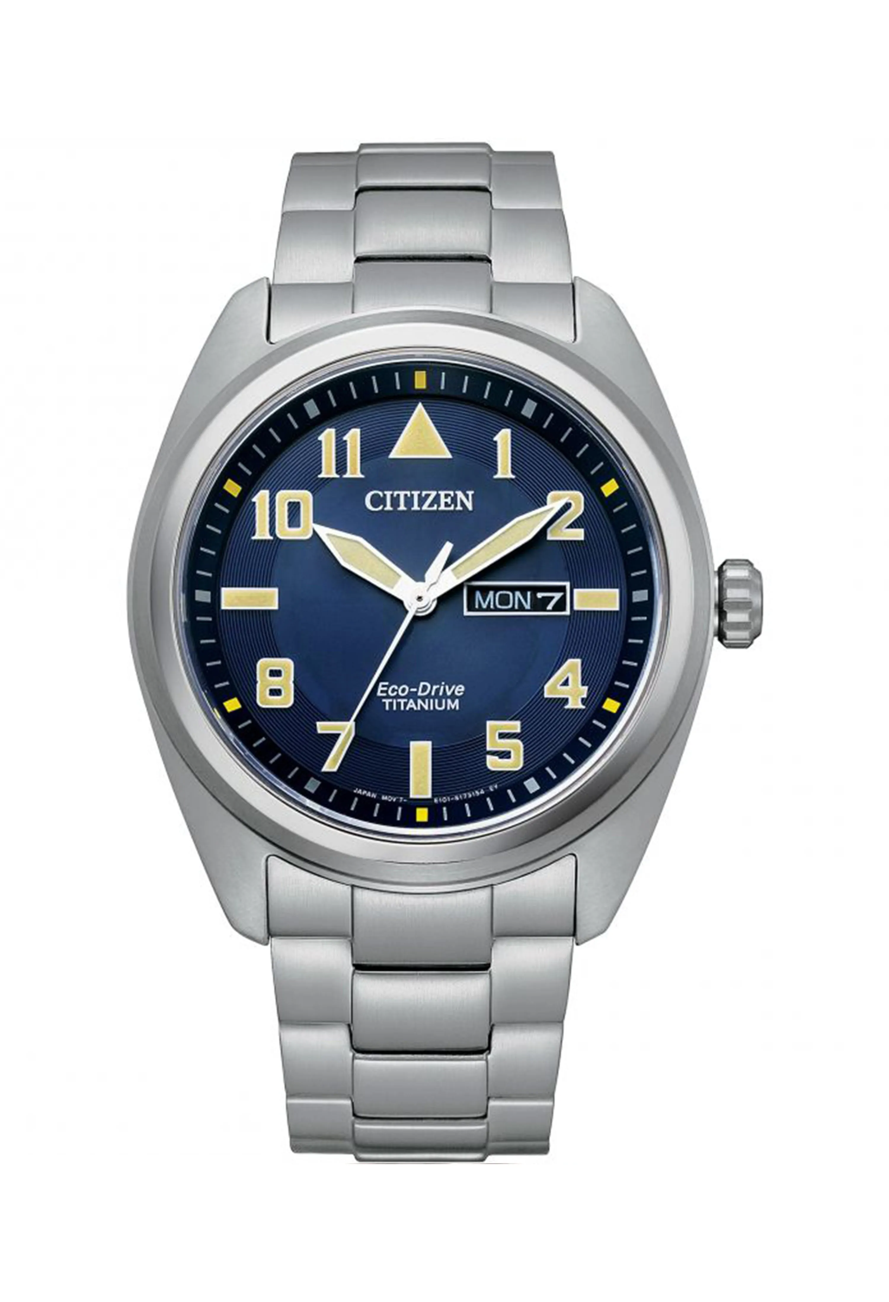 Citizen Gents Eco-Drive Super Titanium Blue Dial Bracelet Watch