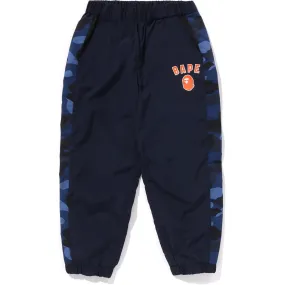 COLOR CAMO BLOCK TRACK PANTS LOOSE FIT KIDS